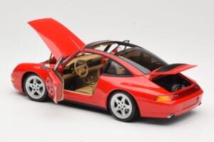 Porsche 911 993 Carrera Targa Piros UT Models 1:18 27821 Fém – 5. kép a 8-ből