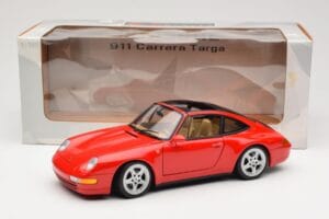 Porsche 911 993 Carrera Targa Piros UT Models 1:18 27821 Fém – 8. kép a 8-ből