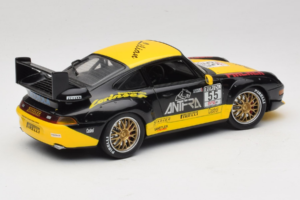 Porsche 911 993 GT2 #55 Fekete & Sárga Anson 1:18 30325-W Fém – 2. kép a 6-ből