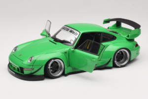 Porsche 911 993 RWB Zöld Gun Grey Wheels AUTOart 1:18 78151 Kompozit – 2. kép a 8-ből