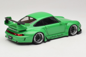 Porsche 911 993 RWB Zöld Gun Grey Wheels AUTOart 1:18 78151 Kompozit – 3. kép a 8-ből