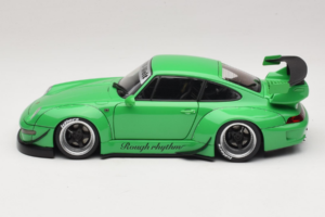 Porsche 911 993 RWB Zöld Gun Grey Wheels AUTOart 1:18 78151 Kompozit – 4. kép a 8-ből