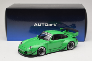 Porsche 911 993 RWB Zöld Gun Grey Wheels AUTOart 1:18 78151 Kompozit – 8. kép a 8-ből