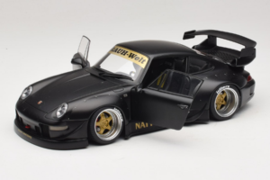 Porsche 911 993 RWB Matt Black With Gold Wheels AUTOart 1:18 78154 Kompozit – 2. kép a 8-ből