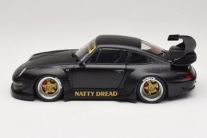 Porsche 911 993 RWB Matt Black With Gold Wheels AUTOart 1:18 78154 Kompozit – 4. kép a 8-ből
