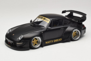 Porsche 911 993 RWB Matt Black With Gold Wheels AUTOart 1:18 78154 Kompozit