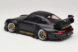 Porsche 911 993 RWB Matt Black With Gold Wheels AUTOart 1:18 78154 Kompozit – 7. kép a 8-ből