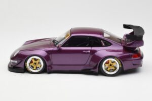 Porsche 911 993 RWB Lila GT Spirit 1:18 GT727 Gyanta – 3. kép a 6-ből