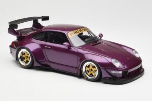 Porsche 911 993 RWB Lila GT Spirit 1:18 GT727 Gyanta – 4. kép a 6-ből