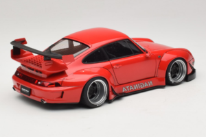 Porsche 911 993 RWB Piros Gun Grey Wheels AUTOart 1:18 78153 Kompozit – 3. kép a 8-ből