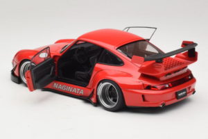 Porsche 911 993 RWB Piros Gun Grey Wheels AUTOart 1:18 78153 Kompozit – 5. kép a 8-ből
