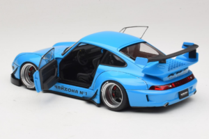 Porsche 911 993 RWB Égkék Gun Grey Wheels AUTOart 1:18 78152 Kompozit – 5. kép a 8-ből