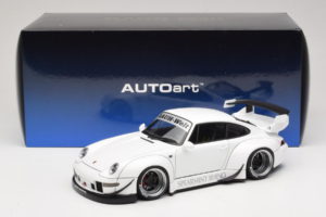 Porsche 911 993 RWB Fehér Gun Grey Wheels AUTOart 1:18 78150 Kompozit – 8. kép a 8-ből