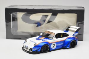 Porsche 911 993 RWB X Liberty Walk Fehér Kékkel GT Spirit 1:18 GT530 Gyanta – 8. kép a 8-ből