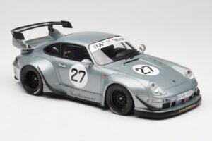 Porsche 911 993 RWB Yuiitsumuni Ezüst GT Spirit 1:18 GT522 Gyanta – 4. kép a 6-ből