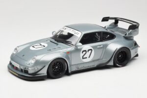 Porsche 911 993 RWB Yuiitsumuni Ezüst GT Spirit 1:18 GT522 Gyanta