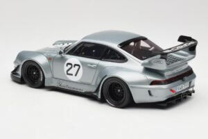 Porsche 911 993 RWB Yuiitsumuni Ezüst GT Spirit 1:18 GT522 Gyanta – 5. kép a 6-ből