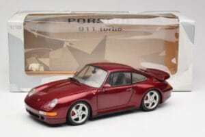 Porsche 911 993 Turbo Arena Piros Metál UT Models 1:18 27811 Fém – 8. kép a 8-ből