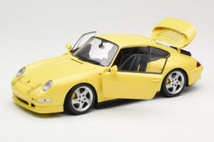 Porsche 911 993 Turbo S Sárga UT Models 1:18 27836 Fém – 2. kép a 8-ből