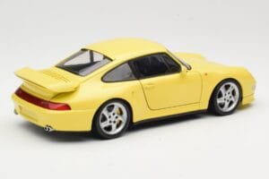 Porsche 911 993 Turbo S Sárga UT Models 1:18 27836 Fém – 3. kép a 8-ből
