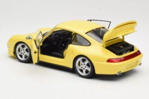 Porsche 911 993 Turbo S Sárga UT Models 1:18 27836 Fém – 5. kép a 8-ből