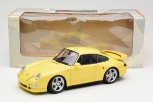 Porsche 911 993 Turbo S Sárga UT Models 1:18 27836 Fém – 8. kép a 8-ből