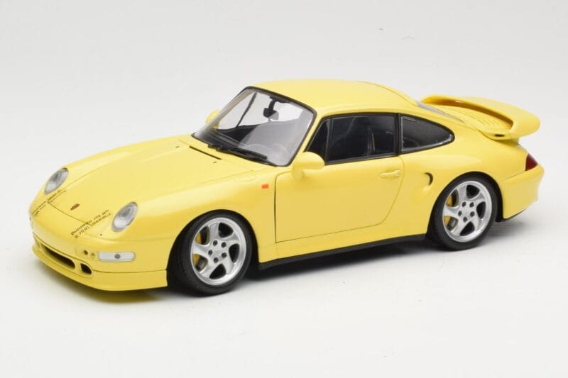 Porsche 911 993 Turbo S Sárga UT Models 1:18 27836 Fém