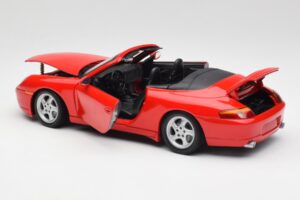 Porsche 911 996 Kabrió Piros Gate 1:18 1051 Fém – 5. kép a 8-ből