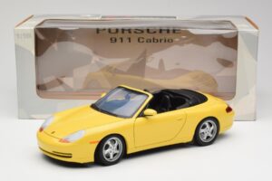Porsche 911 996 Kabrió Speed Sárga UT Models 1:18 27906 Fém – 8. kép a 8-ből