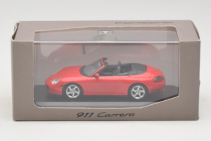 Porsche 911 996 Carrera 4S Kabrió Piros Minichamps 1:43 400062831 Fém – 4. kép a 4-ből