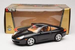 Porsche 911 996 Carrera Fekete Bburago 1:18 3385-M2 Fém – 8. kép a 8-ből