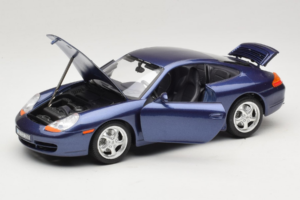Porsche 911 996 Carrera Kék Bburago 1:18 WAP02100897 Fém – 2. kép a 8-ből