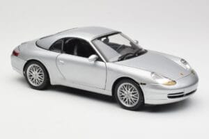 Porsche 911 996 Carrera Kabriolet Ezüst Hot Wheels 1:18 213595 Fém – 6. kép a 8-ből