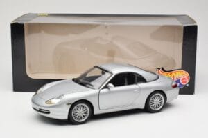 Porsche 911 996 Carrera Kabriolet Ezüst Hot Wheels 1:18 213595 Fém – 8. kép a 8-ből