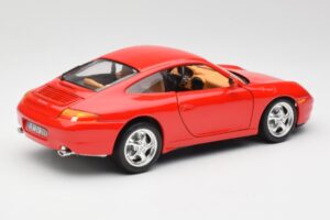 Porsche 911 996 Carrera Piros Bburago 1:18 3385 Fém – 3. kép a 8-ből