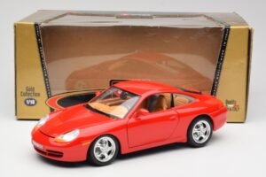 Porsche 911 996 Carrera Piros Bburago 1:18 3385 Fém – 8. kép a 8-ből