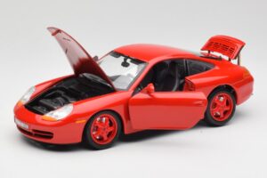 Porsche 911 996 Carrera Piros Limitált Kiadás Bburago 1:18 3385-M1 Fém – 2. kép a 8-ből