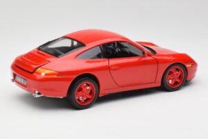Porsche 911 996 Carrera Piros Limitált Kiadás Bburago 1:18 3385-M1 Fém – 3. kép a 8-ből