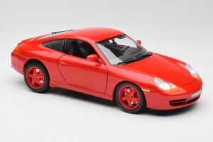 Porsche 911 996 Carrera Piros Limitált Kiadás Bburago 1:18 3385-M1 Fém – 6. kép a 8-ből
