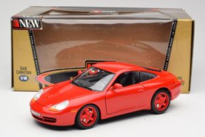 Porsche 911 996 Carrera Piros Limitált Kiadás Bburago 1:18 3385-M1 Fém – 8. kép a 8-ből