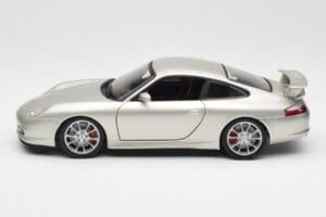 Porsche 911 996 GT3 Ezüst Hot Wheels 1:18 C2590 Fém – 4. kép a 8-ből