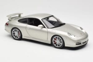 Porsche 911 996 GT3 Ezüst Hot Wheels 1:18 C2590 Fém – 6. kép a 8-ből