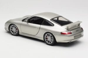 Porsche 911 996 GT3 Ezüst Hot Wheels 1:18 C2590 Fém – 7. kép a 8-ből