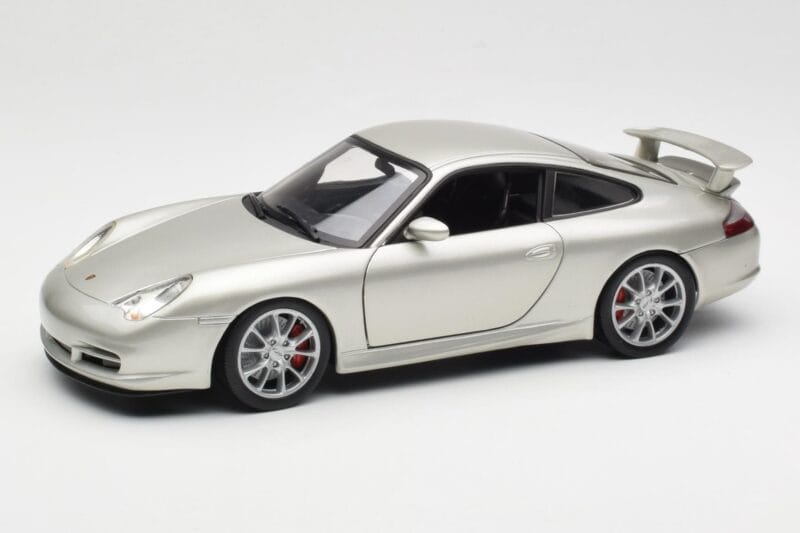 Porsche 911 996 GT3 Ezüst Hot Wheels 1:18 C2590 Fém