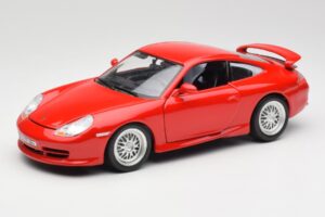Porsche 911 996 GT3 Strasse Piros Bburago 1:18 30395 Fém