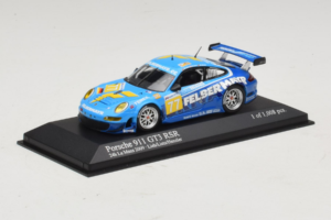 Porsche 911 GT3 R #77 M. Lieb / R. Lietz / W. Henzler 24 Hours of Le Mans 2009 Minichamps 1:43 400096977 Fém – 2. kép a 5-ből