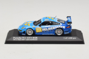 Porsche 911 GT3 R #77 M. Lieb / R. Lietz / W. Henzler 24 Hours of Le Mans 2009 Minichamps 1:43 400096977 Fém