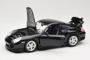 Porsche 911 996 Turbo Fekete Bburago 1:18 3367 Fém – 2. kép a 8-ből
