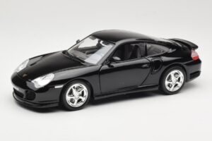 Porsche 911 996 Turbo Fekete Bburago 1:18 18-12030 Fém