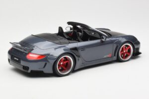 Porsche 911 997 Kabrió Liberty Walk Szürke GT Spirit 1:18 GT463 Gyanta – 2. kép a 6-ből